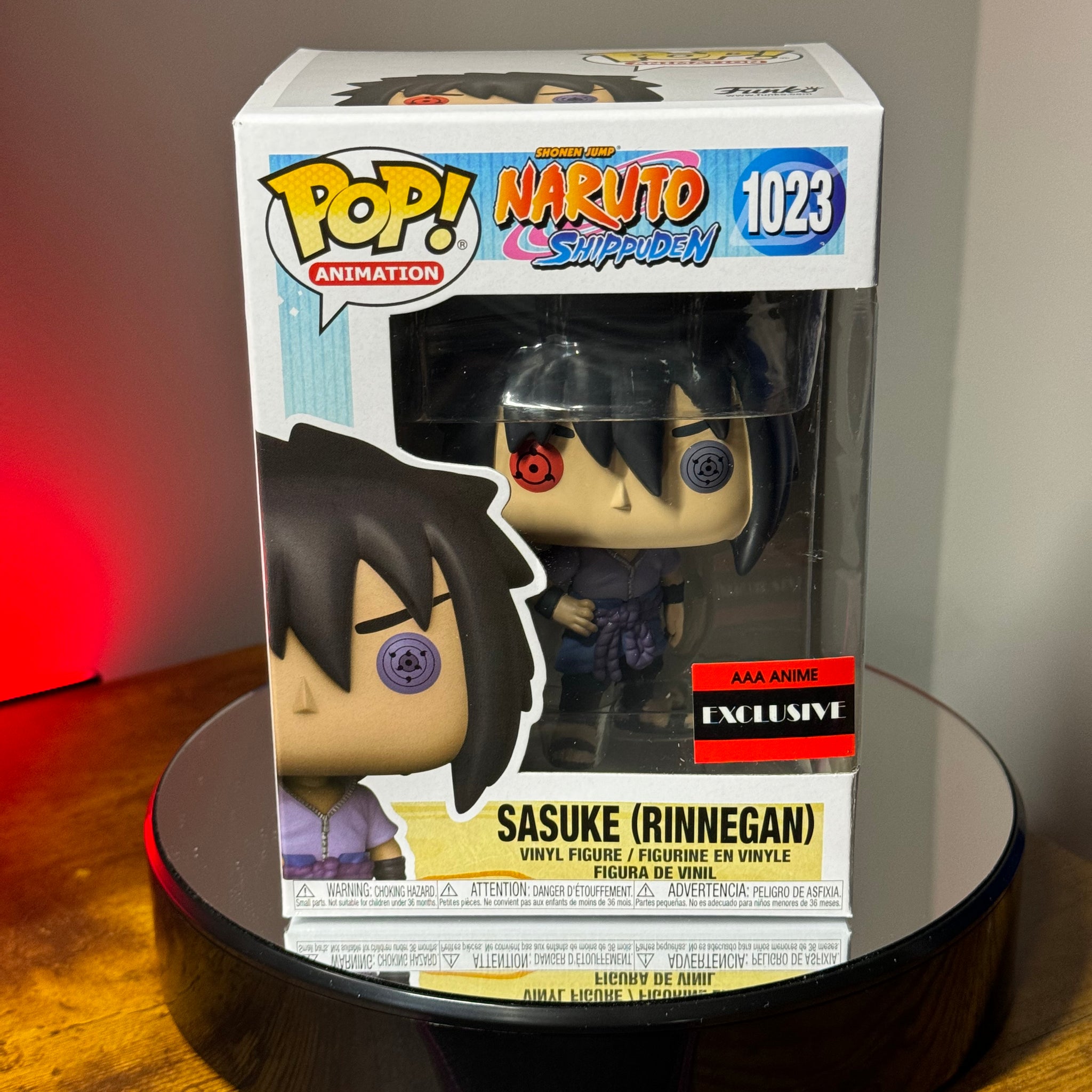 Naruto Shippuden Sasuke (Rinnegan) Funko Pop! Vinyl Figure #1023 - AAA Anime Exclusive