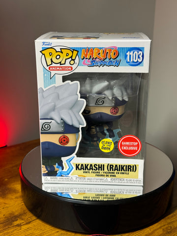 Naruto Shippuden Kakashi (Raikiri) Funko Pop! Vinyl Figure #1103 - GITD Gamestop Exclusive