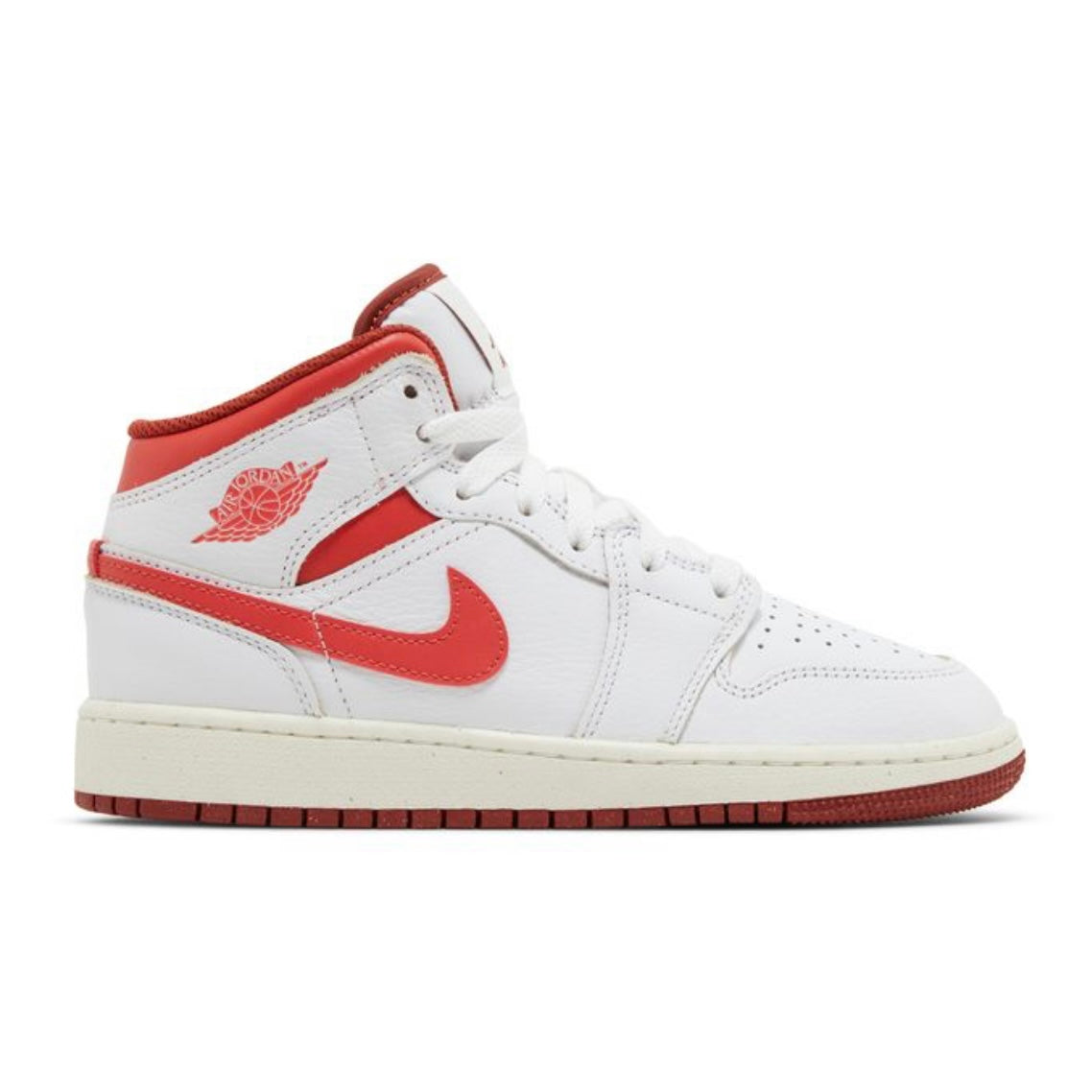 Jordan 1 Mid SE White Dune Red GS (2024)