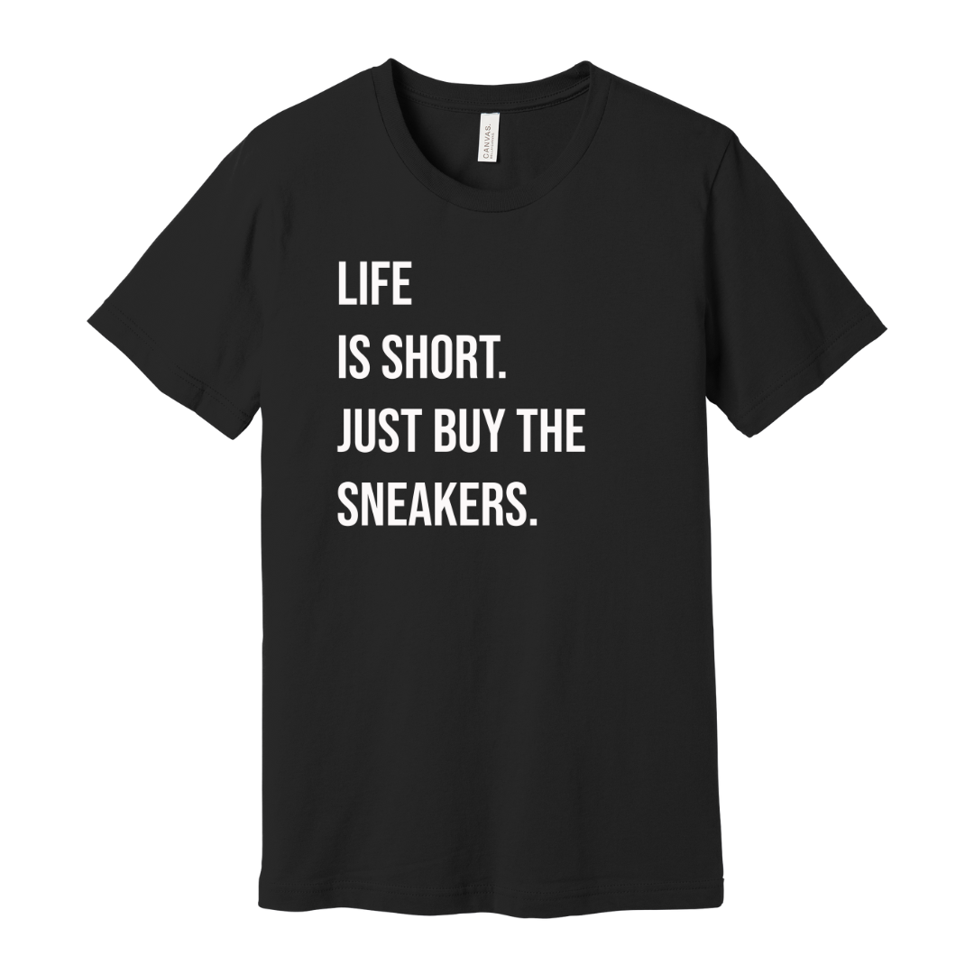 Just Buy The Sneakers T-shirt | Black