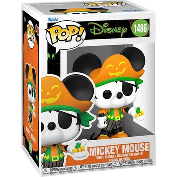 (SET) Disney Halloween 2024 Pirate Mickey Mouse/Minnie Mouse Funko Pop! Vinyl Figure #1485/#1486